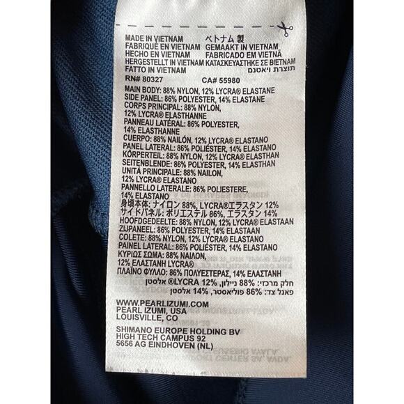 Pearl Izumi For Women Studio Navy Phyllite 3 Quarter Leggings Size XL - Picture 8 of 9